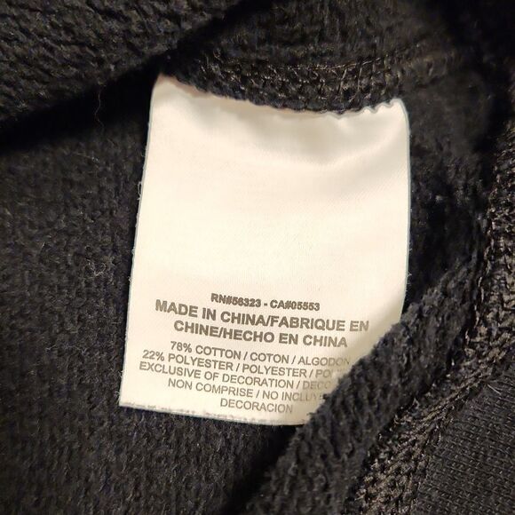 Nike black sweatshirt with white dotted bold logo at chest - Picture 4 of 10